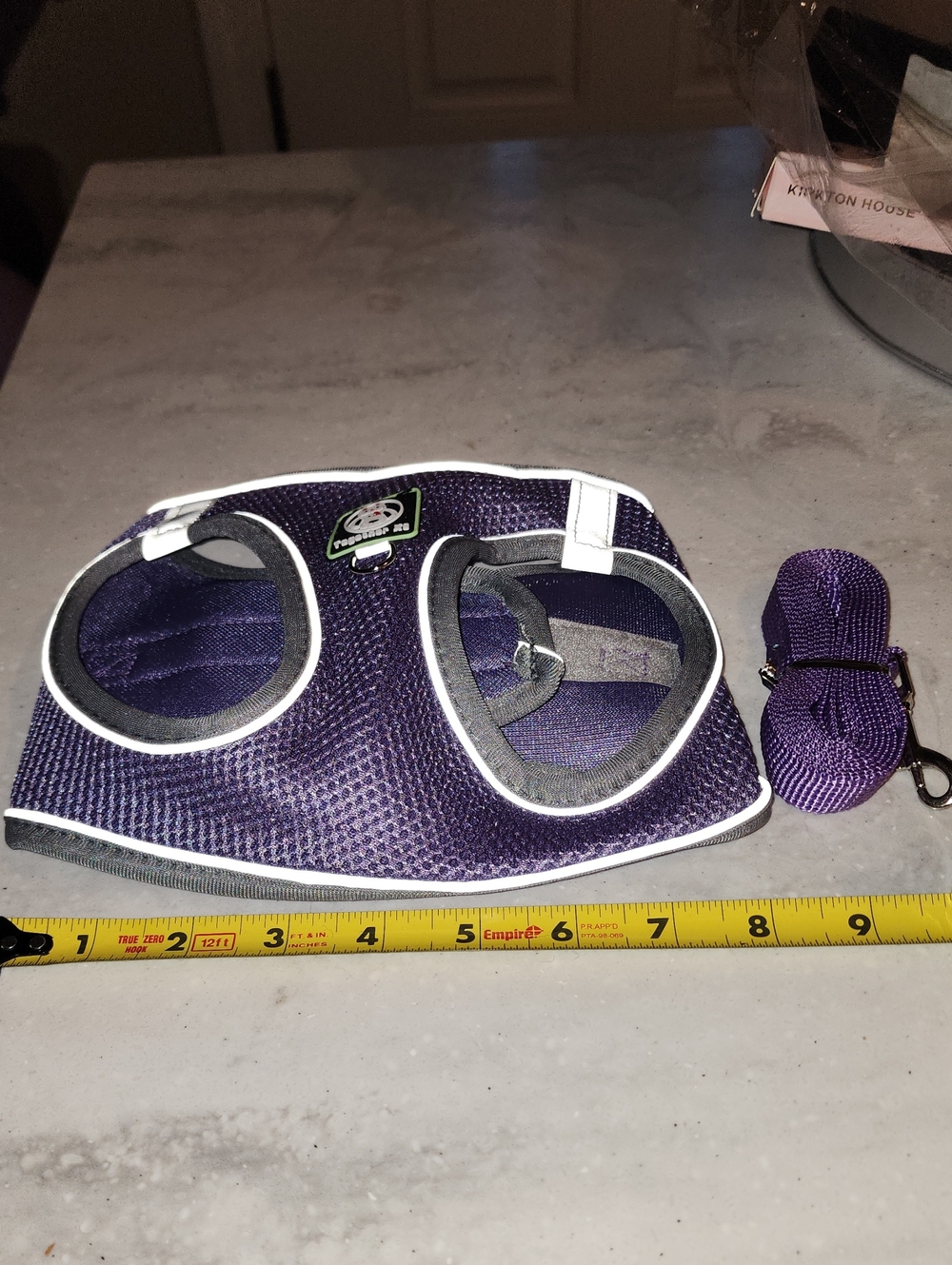 No Escape Nwt Purple Mesh Dog Harness with Matching Leash MEDIUM